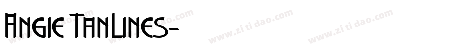 Angie TanLines字体转换